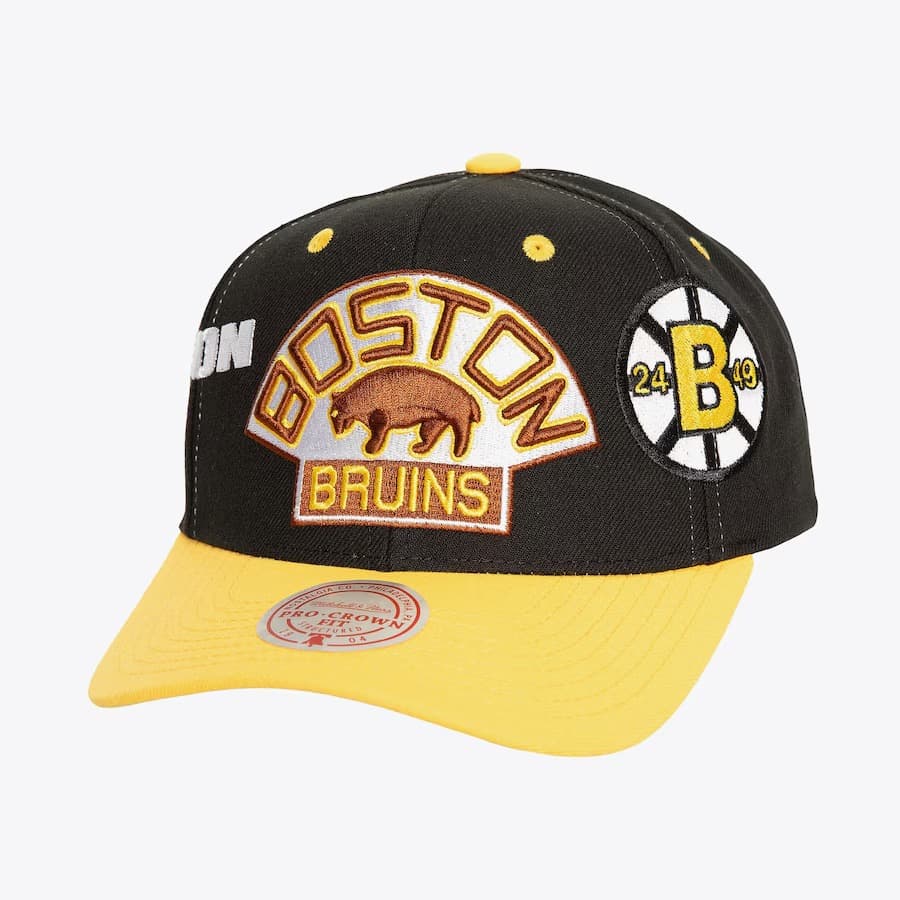 bejsbolka-mitchell-ness-black-boston-bruins-overbite-pro-vintage-snapback-hat