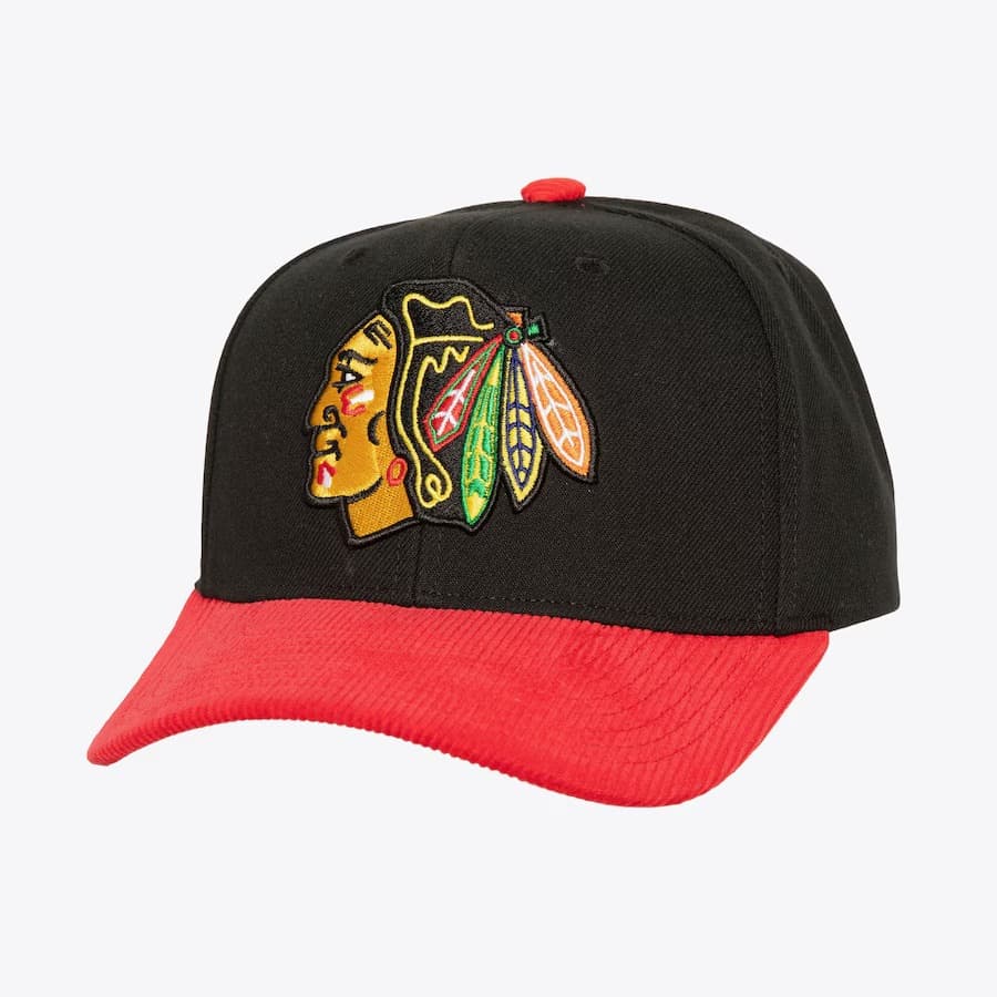 bejsbolka-mitchell-ness-black-chicago-blackhawks-cord-pro-snapback-hat