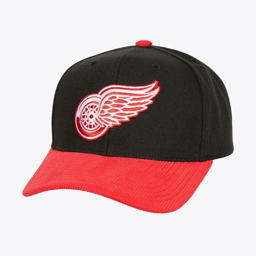 bejsbolka-mitchell-ness-black-detroit-red-wings-cord-pro-snapback-hat