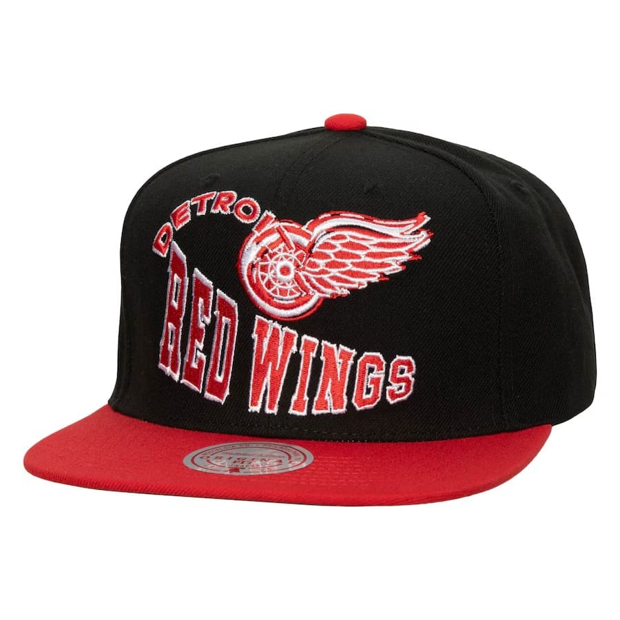 bejsbolka-mitchell-ness-black-detroit-red-wings-crooked-path-snapback-hat