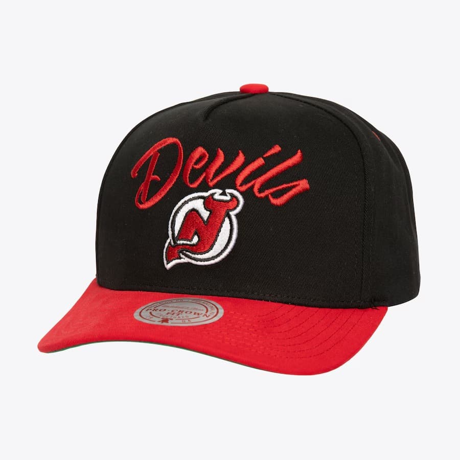 bejsbolka-mitchell-ness-black-new-jersey-devils-script-arch-pro-pro-crown-snapback-hat