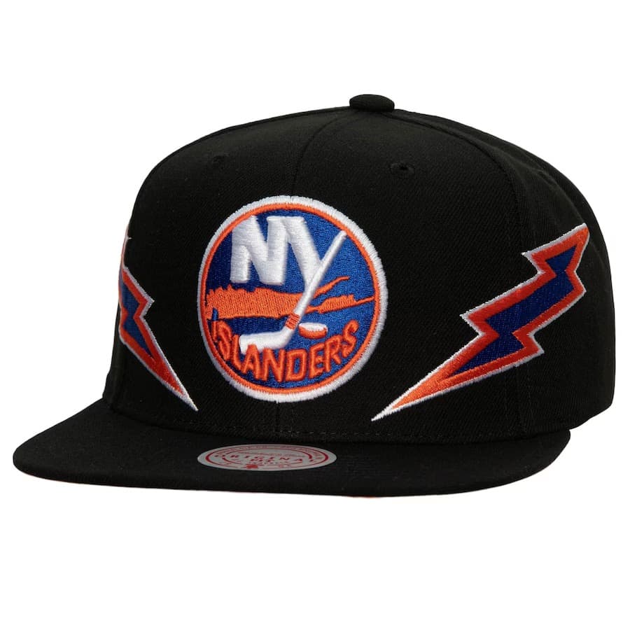 bejsbolka-mitchell-ness-black-new-york-islanders-double-trouble-snapback-hat