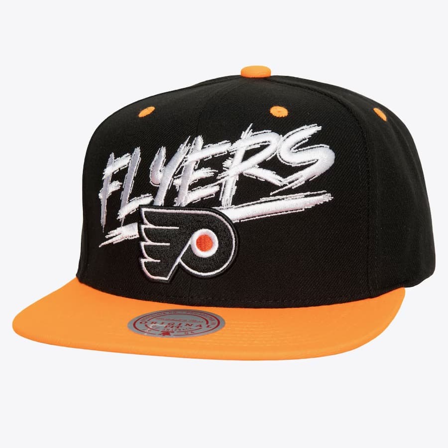 bejsbolka-mitchell-ness-black-philadelphia-flyers-transcript-snapback-hat