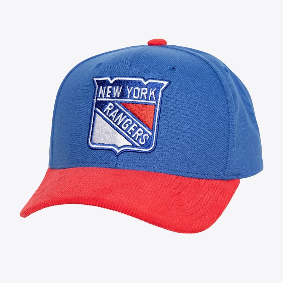 bejsbolka-mitchell-ness-blue-new-york-rangers-cord-pro-snapback-hat