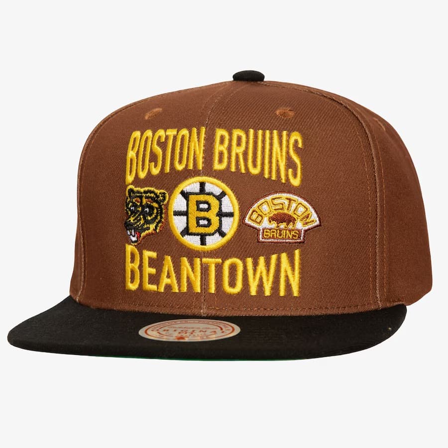 bejsbolka-mitchell-ness-brown-boston-bruins-city-love-vintage-snapback-hat