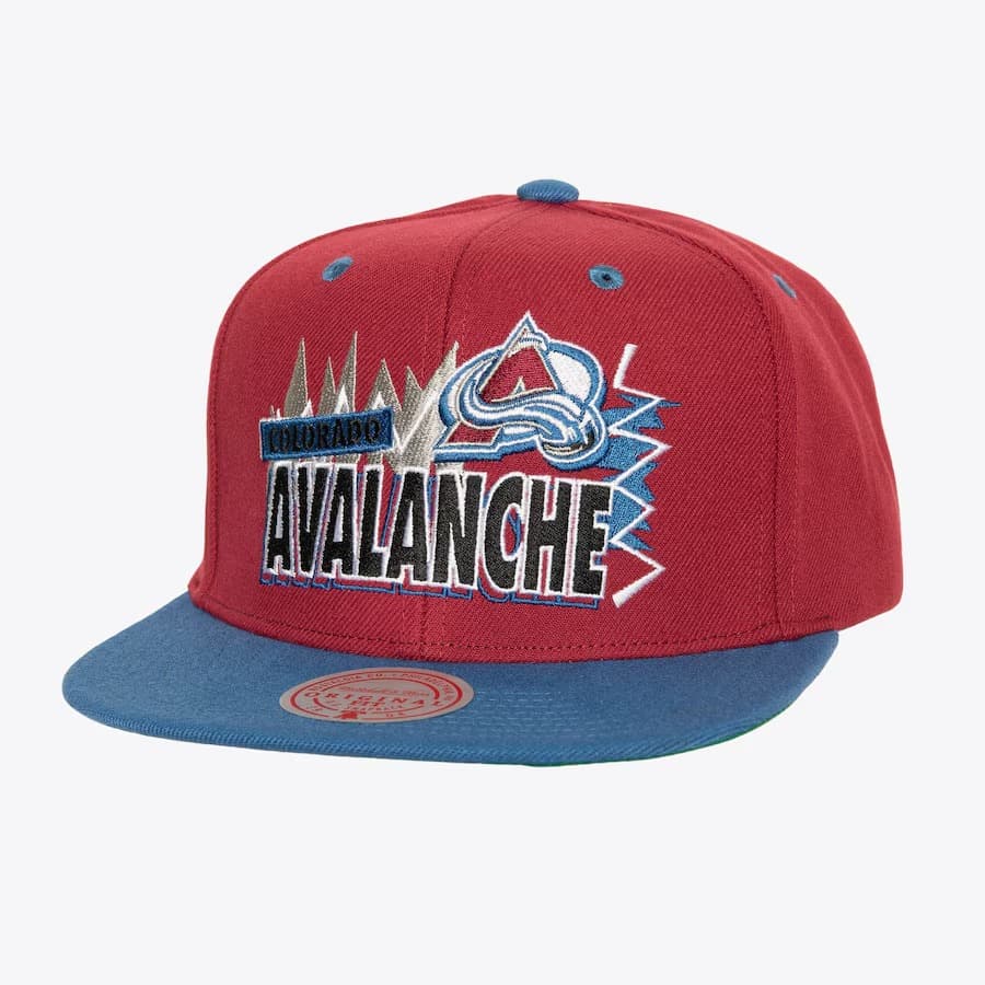 bejsbolka-mitchell-ness-burgundy-colorado-avalanche-buzz-snapback-hat