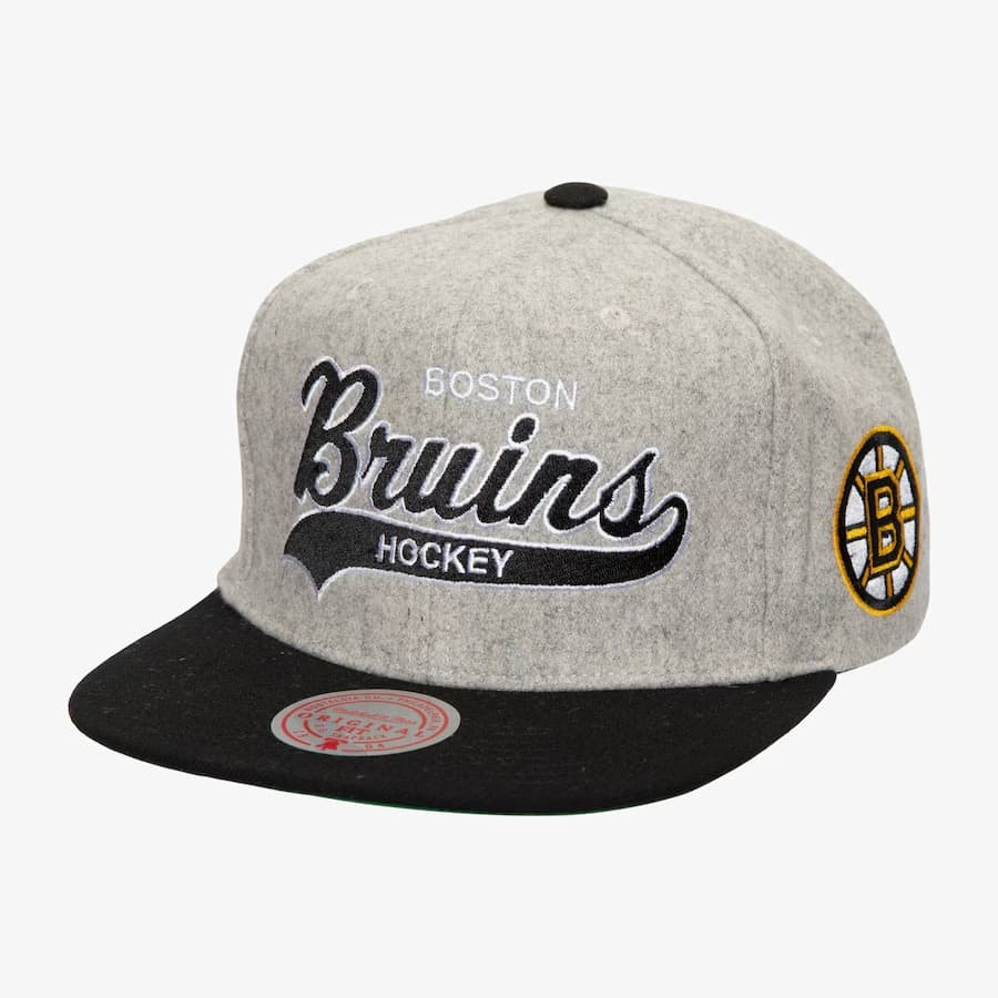 bejsbolka-mitchell-ness-gray-boston-bruins-tailsweep-2-0-melton-snapback-hat