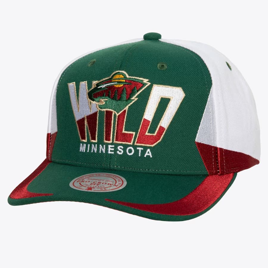 bejsbolka-mitchell-ness-green-minnesota-wild-retrodome-pro-snapback-hat