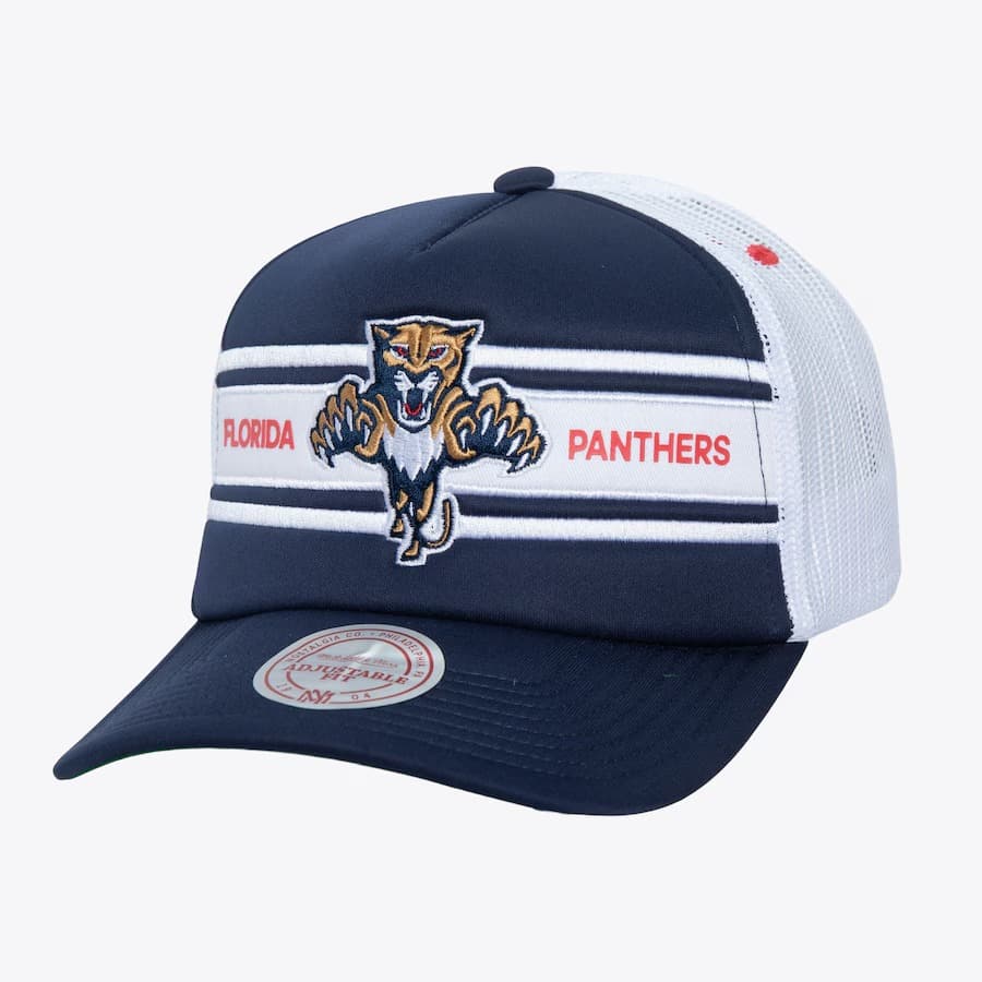 bejsbolka-mitchell-ness-navy-florida-panthers-sideline-trucker-snapback-hat