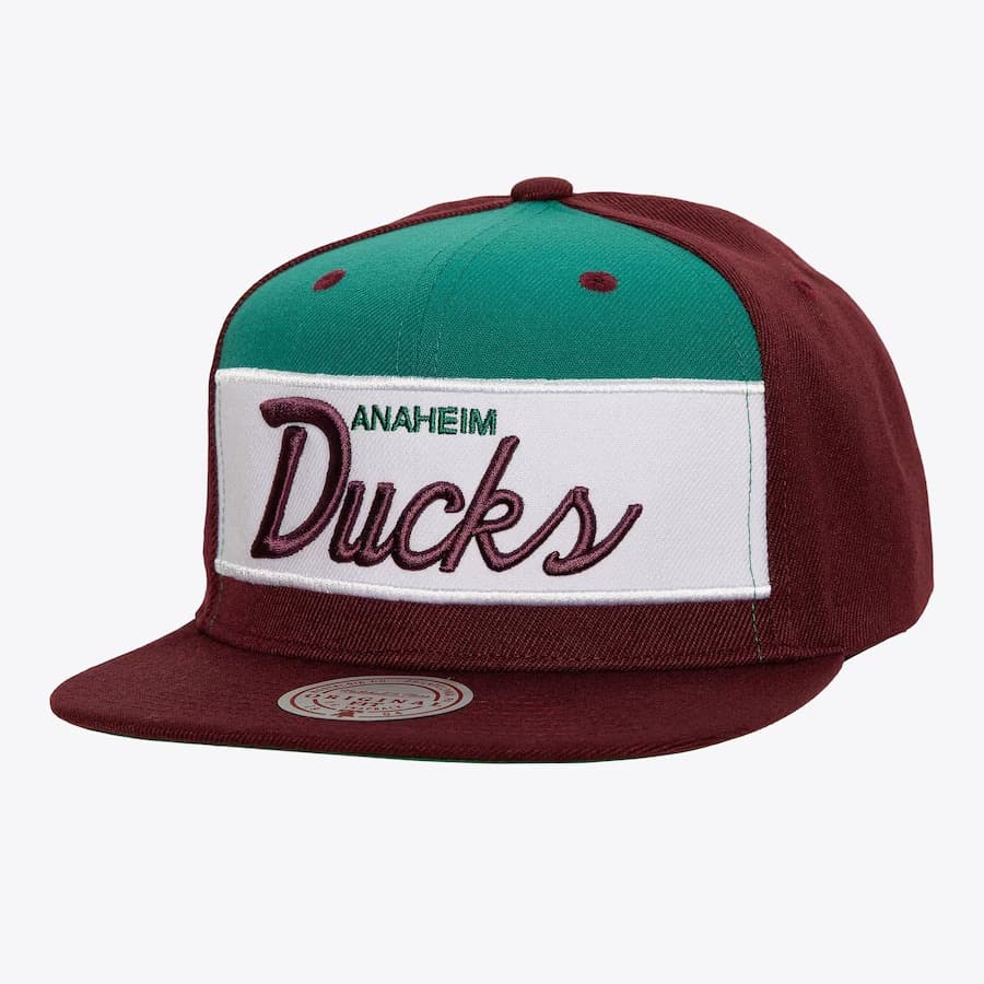 Mitchell Ness Purple Anaheim Ducks Retro Sport Vintage Snapback Hat