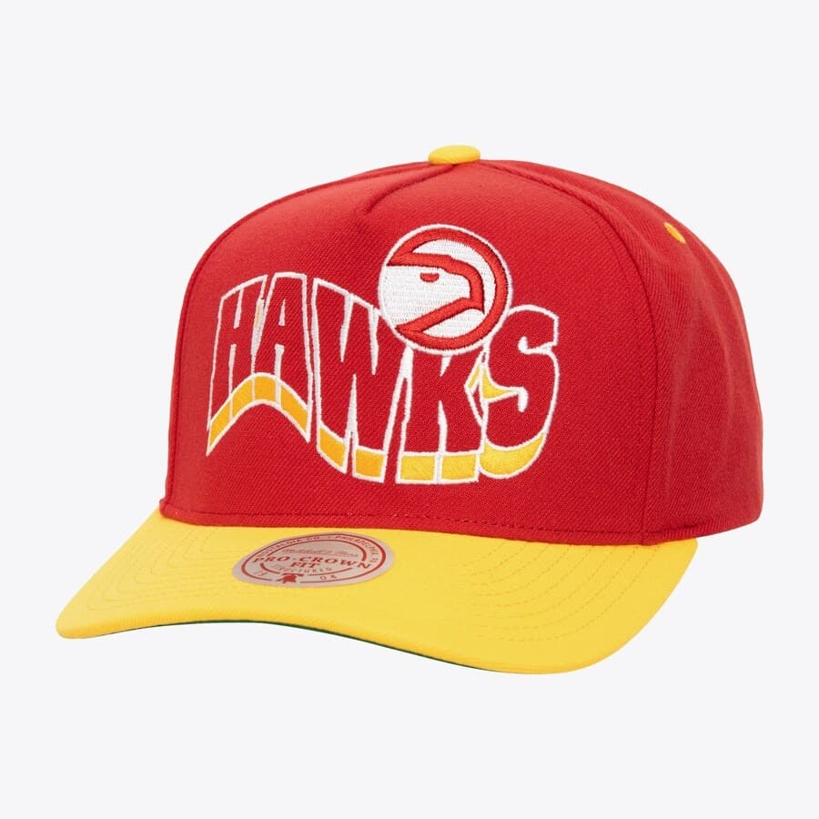 bejsbolka-mitchell-ness-red-atlanta-hawks-hardwood-classics-wavy-pro-crown-snapback-hat