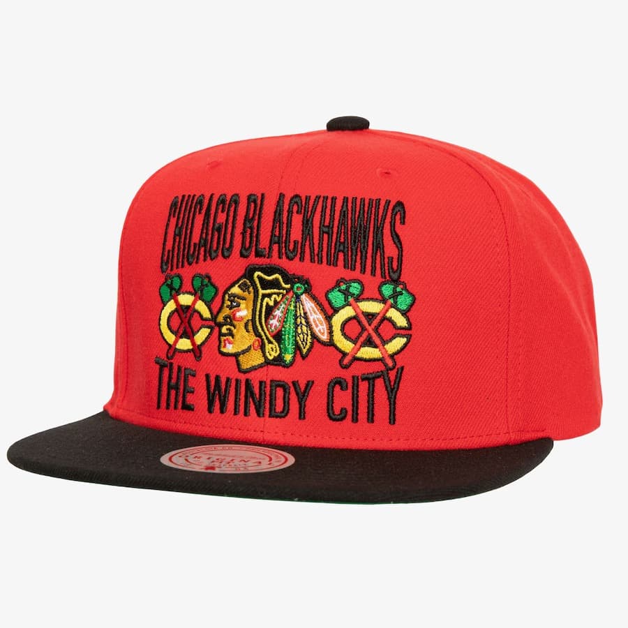 bejsbolka-mitchell-ness-red-chicago-blackhawks-city-love-snapback-hat