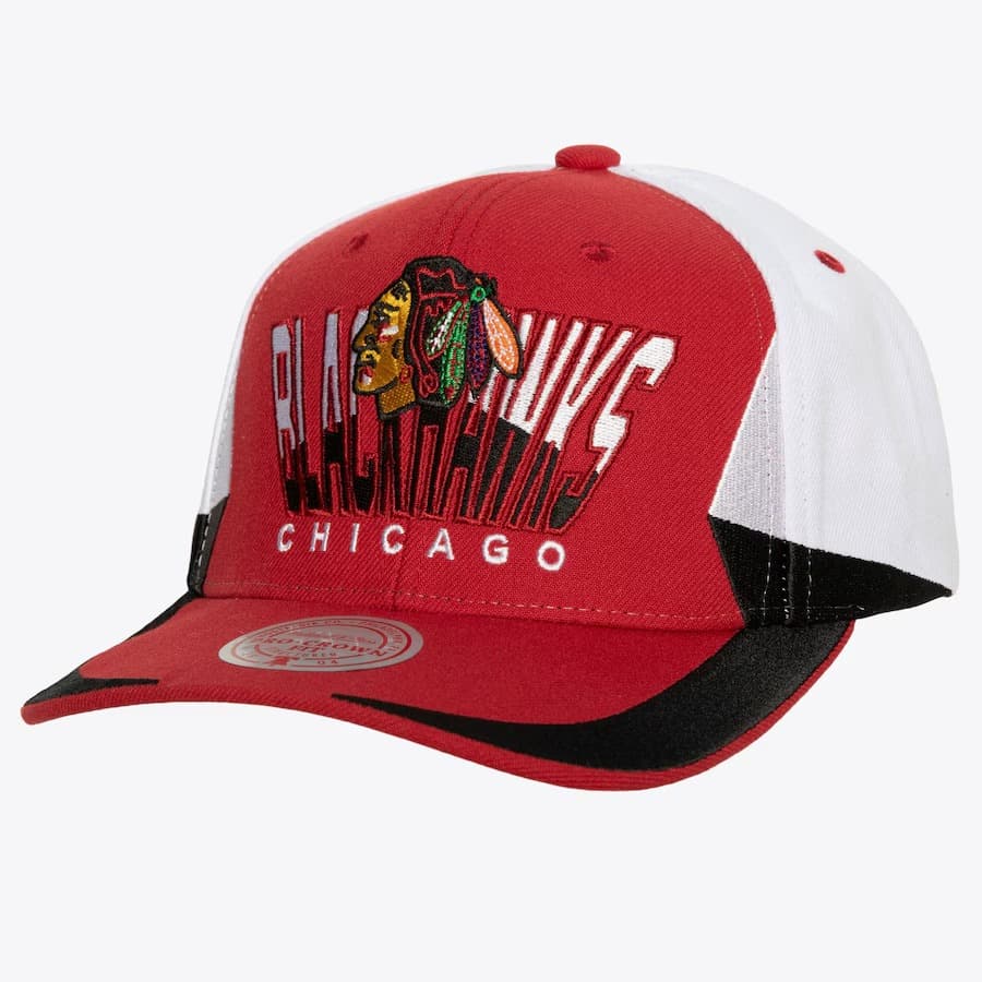 bejsbolka-mitchell-ness-red-chicago-blackhawks-retrodome-pro-snapback-hat