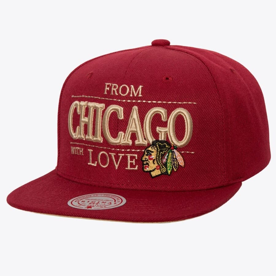 bejsbolka-mitchell-ness-red-chicago-blackhawks-with-love-snapback-hat