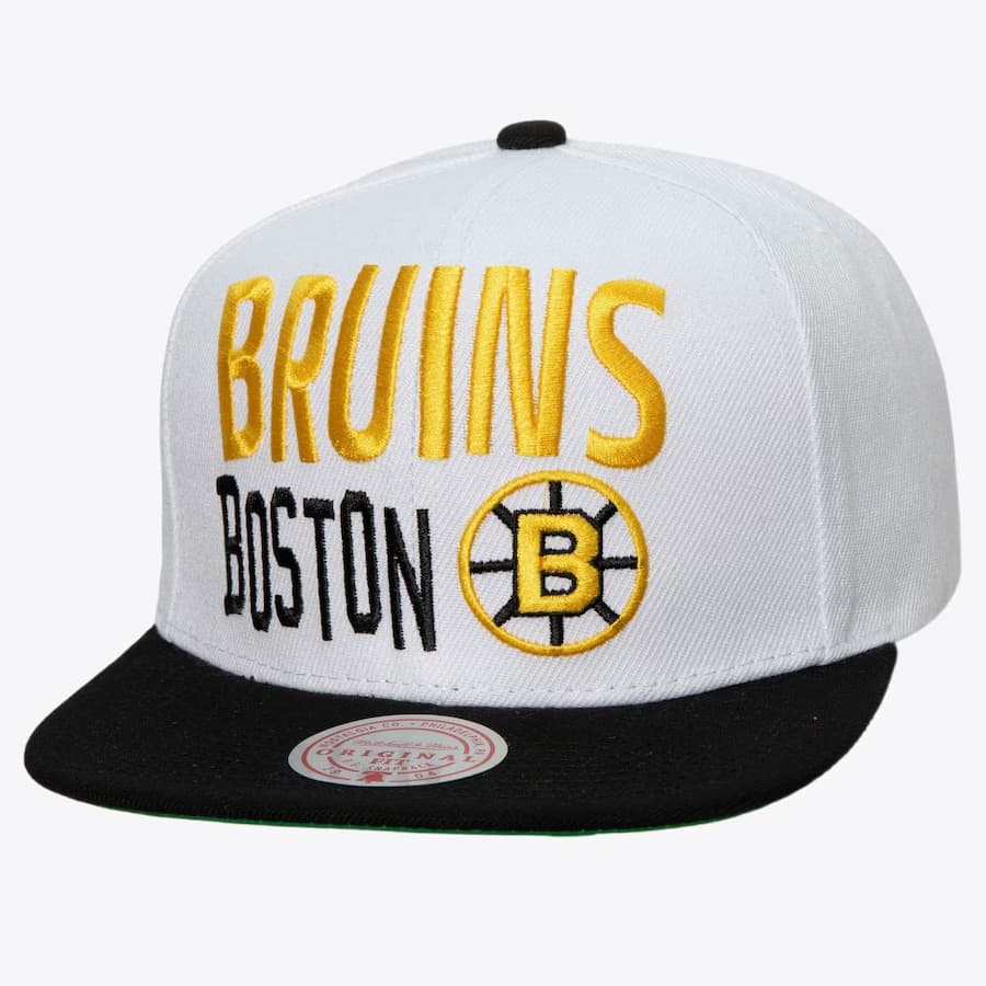 bejsbolka-mitchell-ness-white-boston-bruins-toss-up-snapback-hat