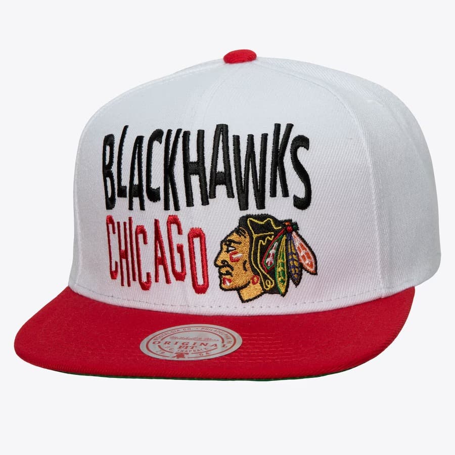 bejsbolka-mitchell-ness-white-chicago-blackhawks-toss-up-snapback-hat