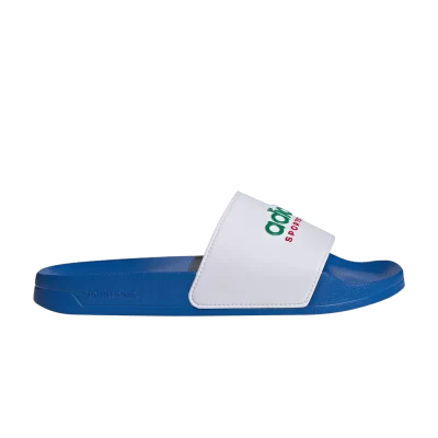 adidas Adilette Shower Slides 'Bright Royal White'