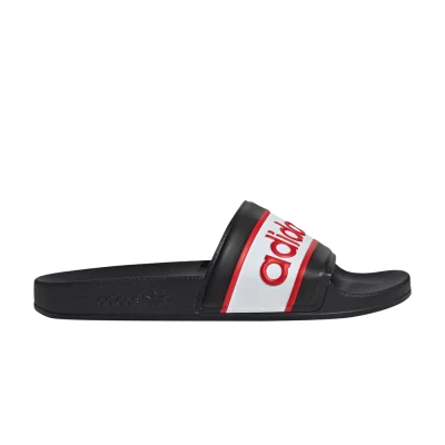 adidas Adilette Slide 'Black Red'