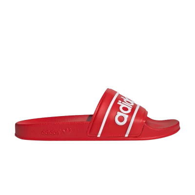 adidas Adilette Slide 'Red White'