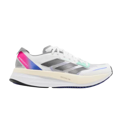 adidas Adizero Boston 11 'White Lucid Blue Fuchsia'