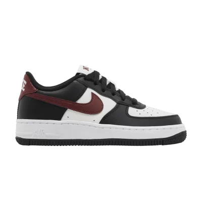 Nike Air Force 1 GS 'Black Dark Team Red'