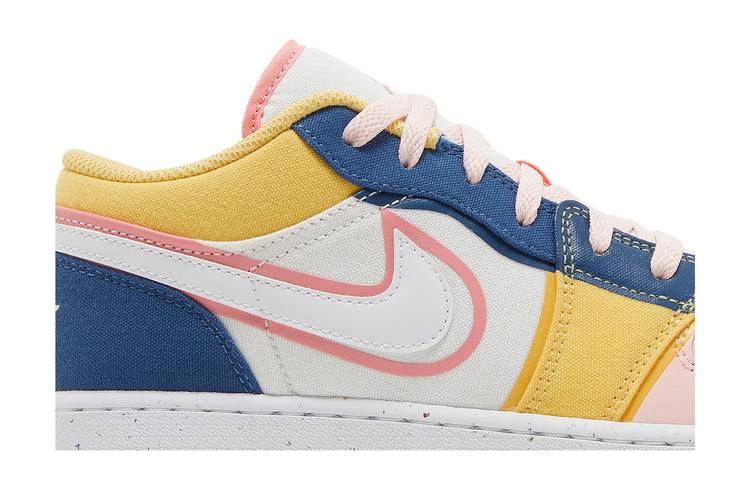Кроссовки Air Jordan 1 Low SE GS 'Multi-Color Canvas'