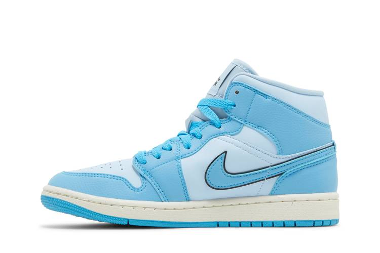 Кроссовки Wmns Air Jordan 1 Mid SE 'Ice Blue'