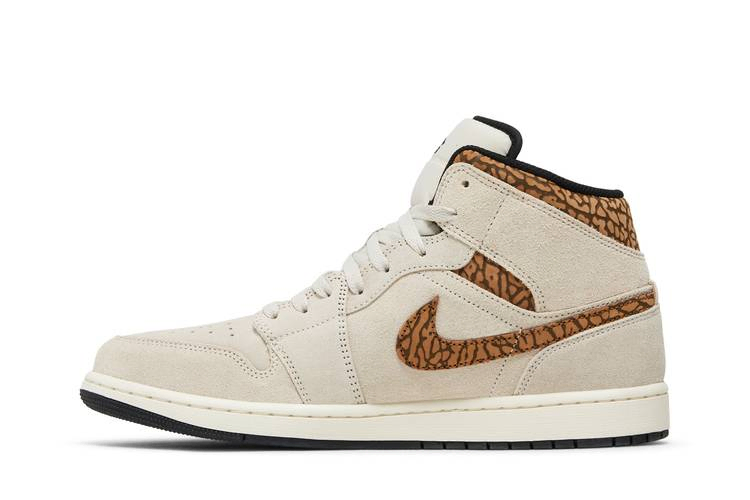 Кроссовки Air Jordan 1 Mid SE 'Brown Elephant'