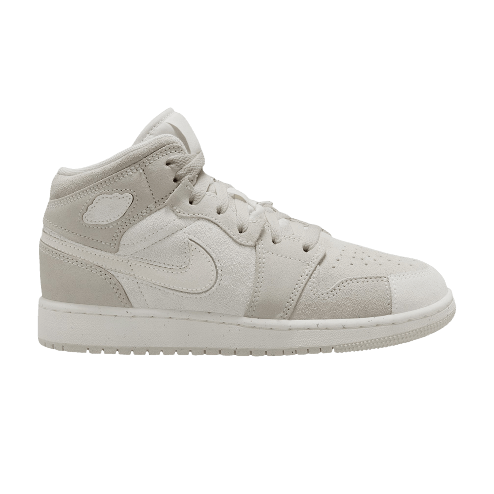 Air Jordan 1 Mid SE Craft GS Pale Ivory FN7449 100