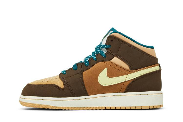 Кроссовки Air Jordan 1 Mid SE GS 'Cacao Wow'