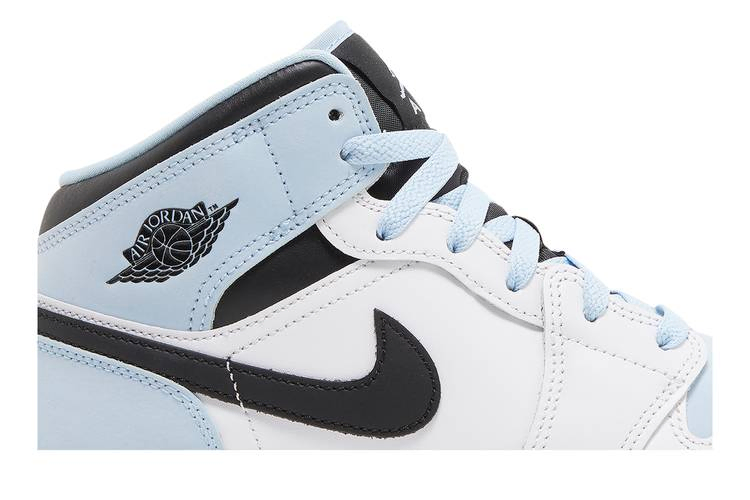 Кроссовки Air Jordan 1 Mid SE GS 'White Ice Blue'