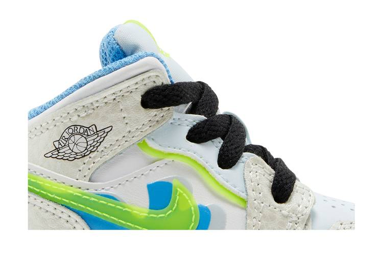 Кроссовки Air Jordan 1 Mid SE TD 'Warped Swoosh'