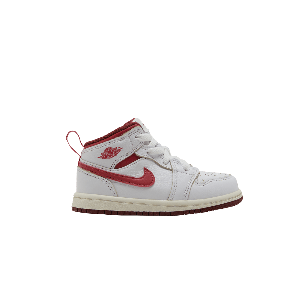 Кроссовки Air Jordan 1 Mid SE TD 'White Dune Red'