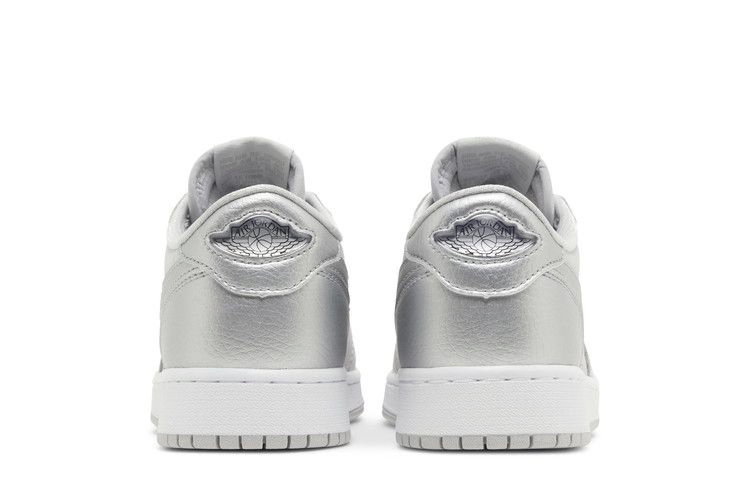 Кроссовки Air Jordan 1 Retro Low OG GS 'Metallic Silver'