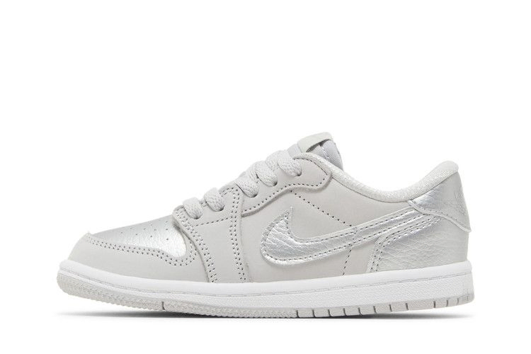 Кроссовки Air Jordan 1 Retro Low OG TD 'Metallic Silver'
