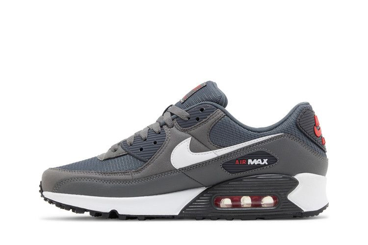 Кроссовки Nike Air Max 90 'Iron Grey University Red'
