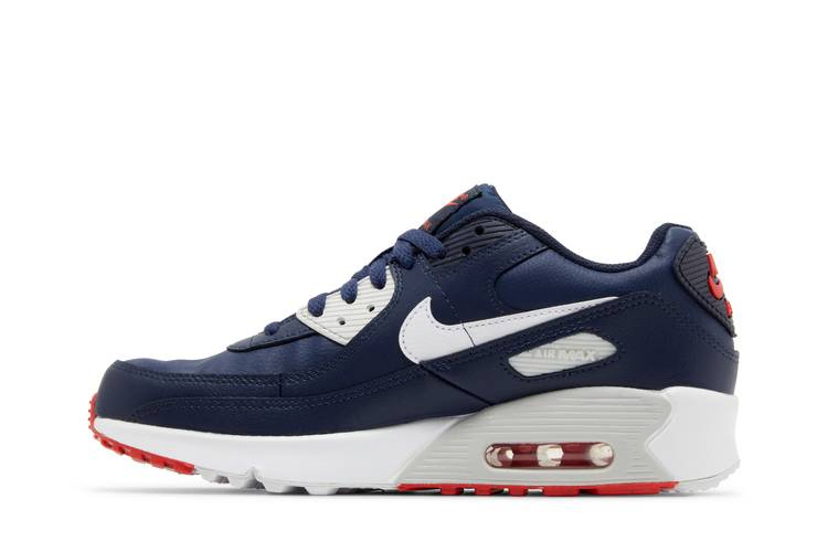 Кроссовки Nike Air Max 90 Leather GS 'Obsidian Track Red'