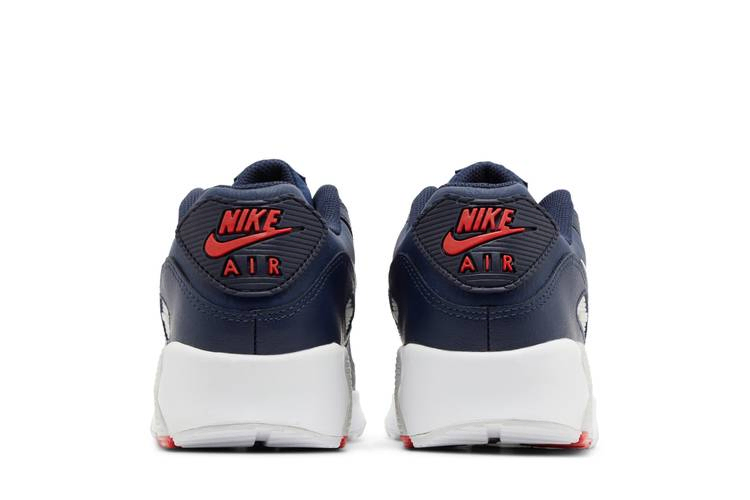 Кроссовки Nike Air Max 90 Leather GS 'Obsidian Track Red'