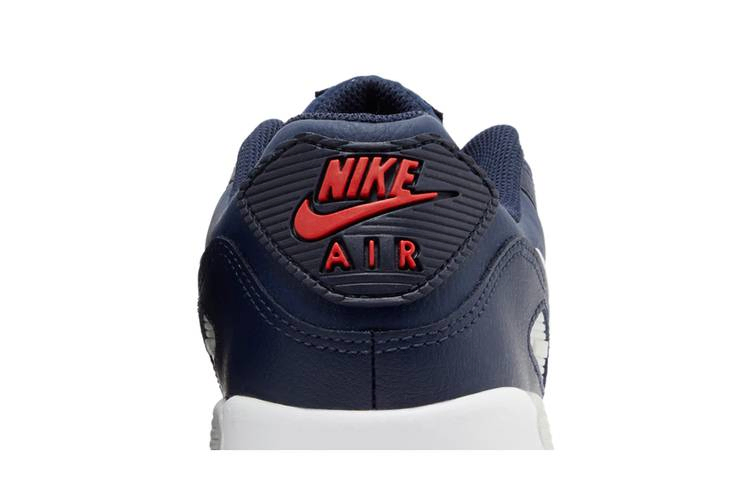 Кроссовки Nike Air Max 90 Leather GS 'Obsidian Track Red'