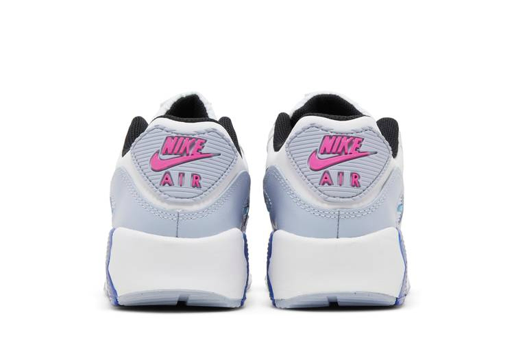 Кроссовки Nike Air Max 90 Leather GS 'White Blue Whisper'