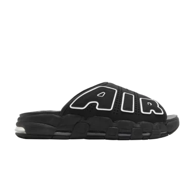 Nike Air More Uptempo Slide ‘Black - Black Sole’