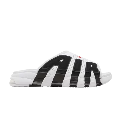 Nike Air More Uptempo Slide 'White Black Red'