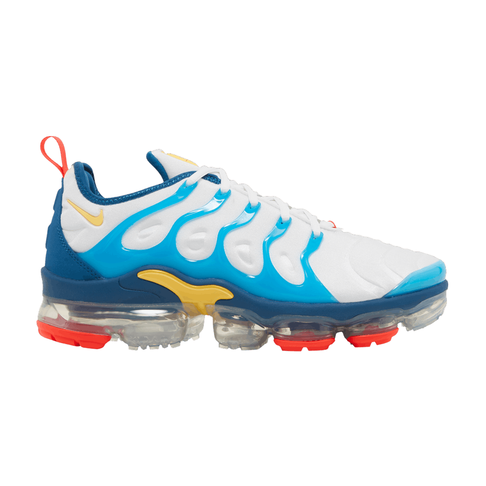 Nike air vapormax plus orange and blue best sale