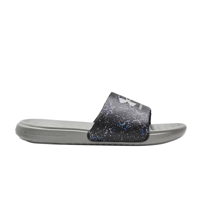 Under Armour Ansa Graphic Slide GS 'Black Tin Speckled'