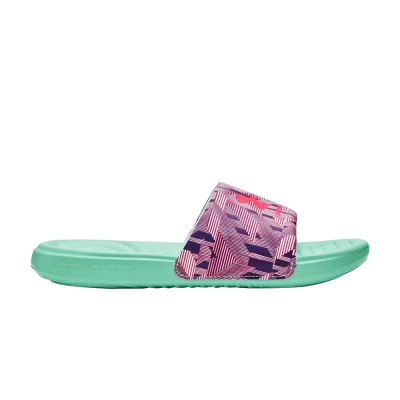 Under Armour Ansa Graphic Slide GS 'Green Breeze Pink Shock'