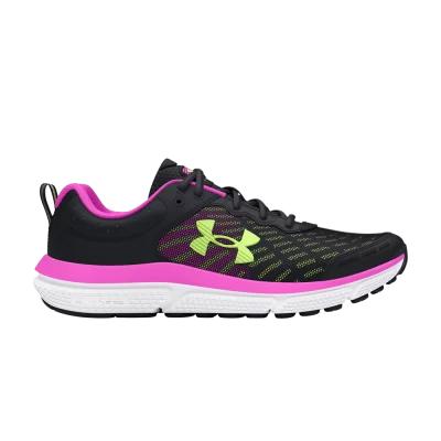 Under Armour Assert 10 AC GS 'Black Vivid Magenta'