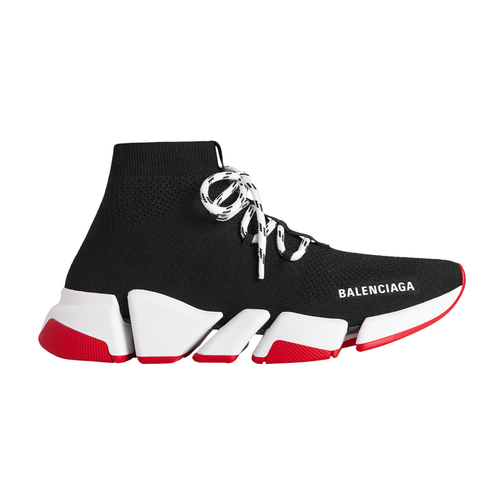 Кроссовки Balenciaga Speed 2.0 Lace-Up Sneaker 'Black White Red'