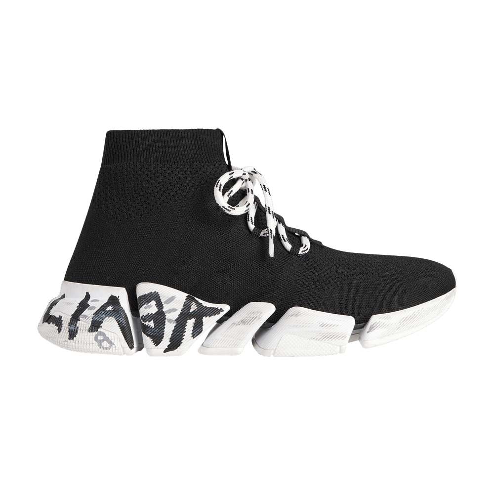 Кроссовки Balenciaga Speed 2.0 Lace-Up Sneaker 'Graffiti - Black'