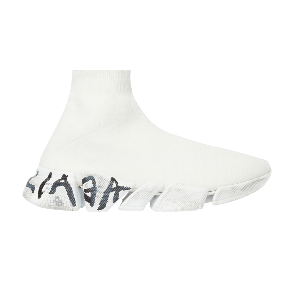 Кроссовки Balenciaga Wmns Speed 2.0 Sneaker 'Worn-Out Graffiti - Eggshell'