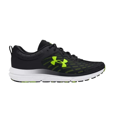 Under Armour Charged Assert 10 4E Wide 'Black High Vis Yellow'